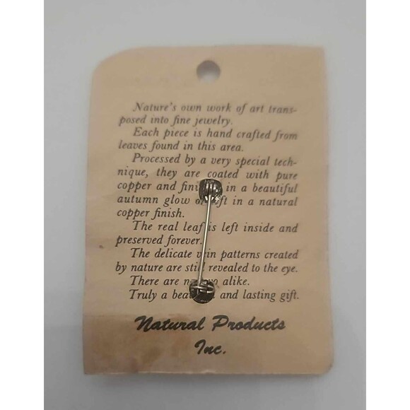 Vintage Real Leaves Brooch 0153 - Picture 2 of 3